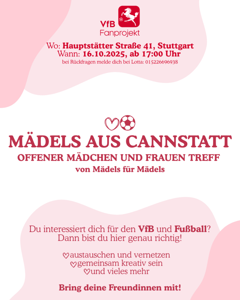 Erster Mädelstreff „Mädels aus Cannstatt“ im Fanprojekt
